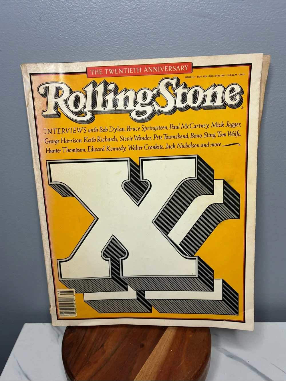 1987 Rolling Stone 20th Anniversary Issue #512 Dylan McCartney Harrison Jagger